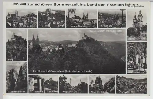 (104452) Foto AK Bayern, Franken, Mehrbildkarte 1937