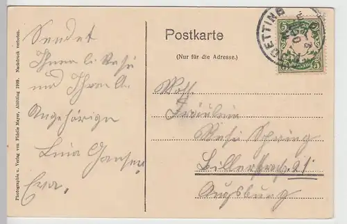 (104370) AK Gruss aus Altötting, Gnadenkapelle Ostseite, 1910