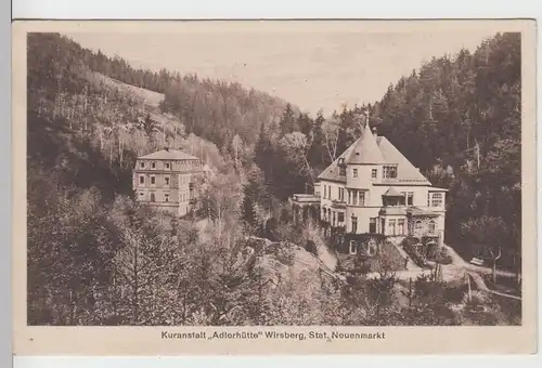 (104321) AK Neuenmarkt, Kuranstalt "Adlerhütte" Wirsberg, 1929