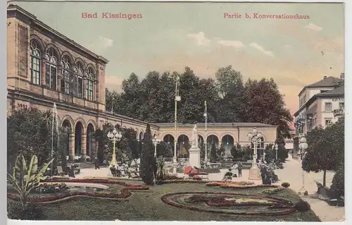 (104069) AK Bad Kissingen, Partie beim Konversationshaus, 1906