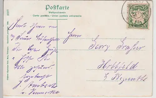 (104069) AK Bad Kissingen, Partie beim Konversationshaus, 1906