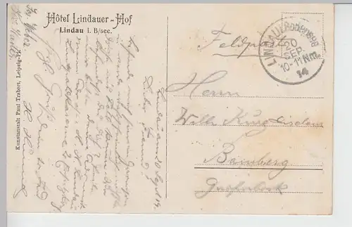 (101837) AK Lindau im Bodensee, Hotel Lindauer Hof, 3 Ansichten 1914