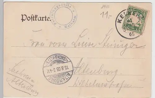 (101508) AK Befreiungshalle bei Kelheim, 1905