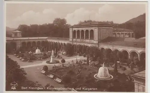 (101440) Foto AK Bad Kissingen, Konversationshaus, Kurgarten, vor 1945