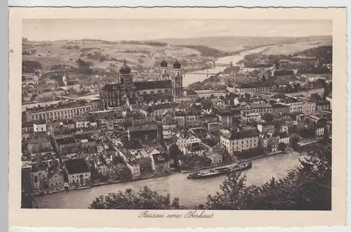 (101415) AK Passau, Blick vom Oberhaus, vor 1945