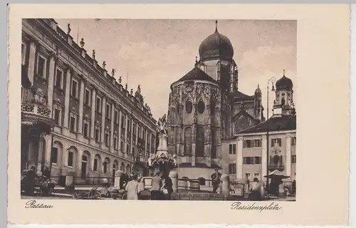 (101414) AK Passau, Residenzplatz, Dom St. Stephan, vor 1945