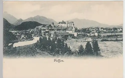 (101103) AK Füssen, Panorama, bis 1905