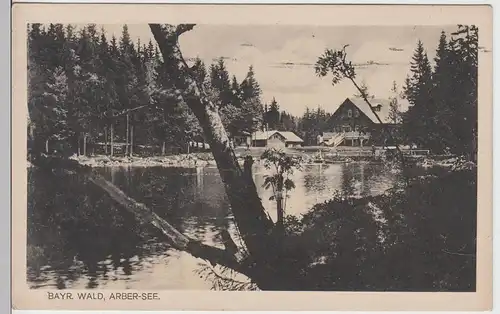 (101075) AK Bayerischer Wald, Großer Arbersee, Arberseehaus, vor 1945