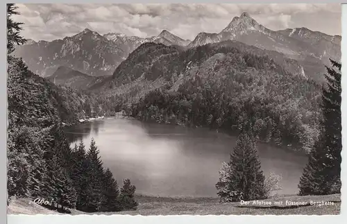 (101059) Foto AK Alatsee, Ostallgäu, Füssener Bergkette, nach 1945