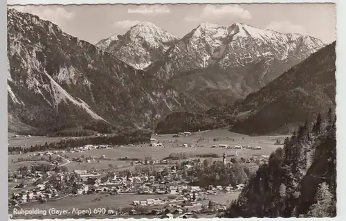 (101051) Foto AK Ruhpolding, Panorama, Bayerische Alpen, nach 1945