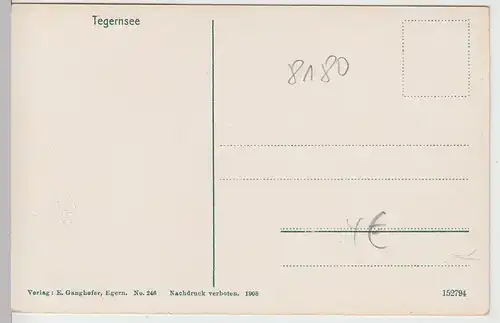 (101039) AK Tegernsee, Panorama, um 1908