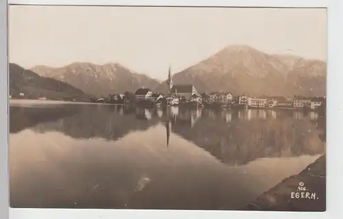 (101036) Foto AK Egern, Tegernsee, Panorama, Kirche 1925