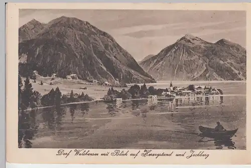 (101032) AK Dorf Walchensee, Herzogstand, Jochberg, vor 1945