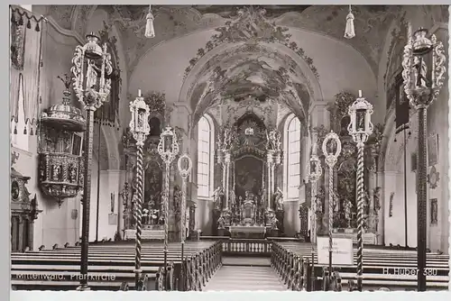 (101026) Foto AK Mittenwald, Pfarrkirche, Inneres, nach 1945