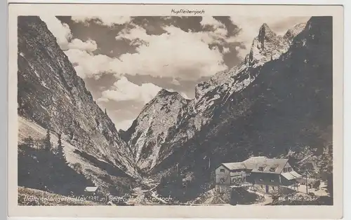 (101016) Foto AK Höllentalangerhütte, Hupfleitenjoch 1932