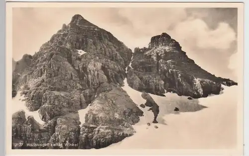 (101004) Foto AK Hochvogel, kalter Winkel, Allgäuer Alpen, vor 1945