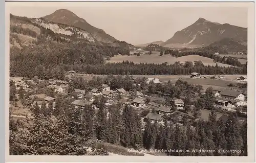 (100902) Foto AK Kohlstatt, Kiefersfelden, Wildbarren, Kranzhorn 1940