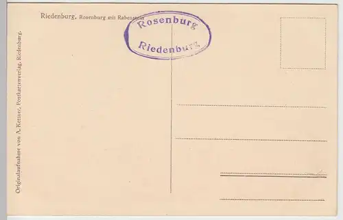 (100889) AK Riedenburg, Rosenburg, Rabenstein, vor 1945