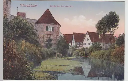 (100862) AK Dinkelsbühl, Partie an der Wörnitz, vor 1945