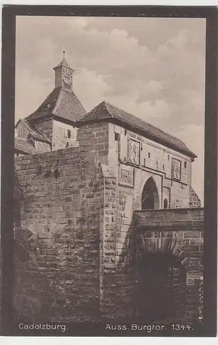 (100544) AK Cadolzburg, äußeres Burgtor, vor 1945