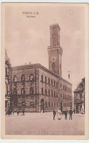 (100532) AK Fürth, Bayern, Rathaus 1926