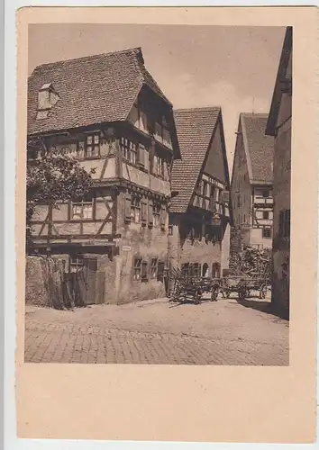 (100480) AK Dinkelsbühl, Fachwerkhäuser, Leiterwagen, aus Leporello 1934
