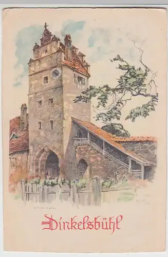 (100479) Künstler AK Dinkelsbühl, Nördlinger Tor