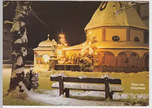 (100449) AK Prien am Chiemsee, Wintermotiv 1985