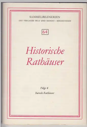 (110795) 9 Foto-Karten in Hülle - Historische Rathäuser, Barock, DDR 1975