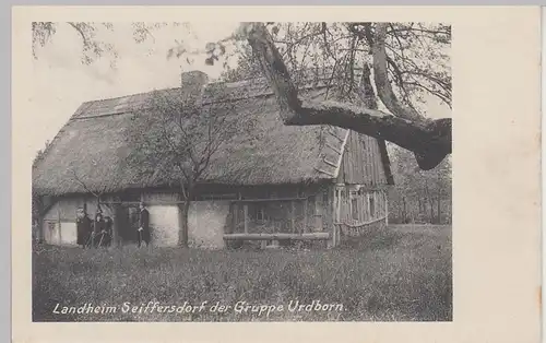(108841) AK Landheim Seiffersdorf der Gruppe Urdborn, vor 1945