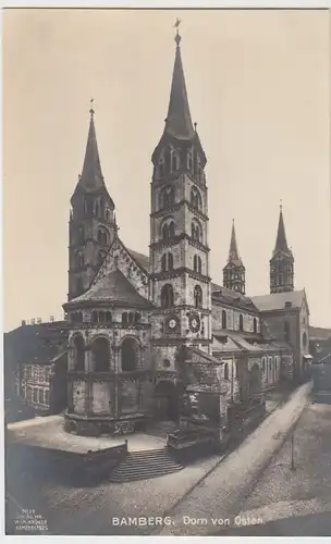 (98993) Foto AK Bamberg, Dom von Osten, 1920er