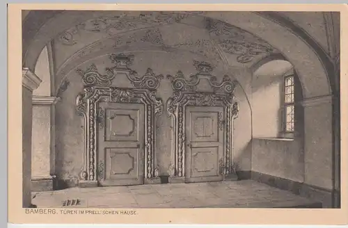 (84874) AK Bamberg, Türen im Prell'schen Hause 1909