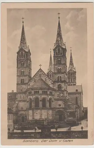 (81050) AK Bamberg, Dom von Osten 1924