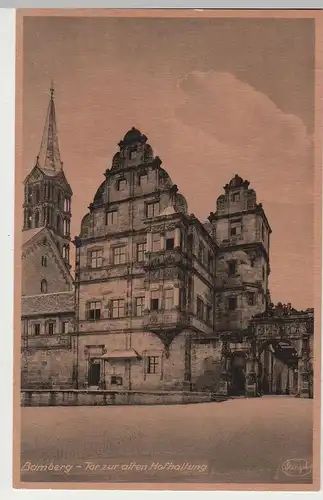(81049) AK Bamberg, Tor zur alten Hofhaltung, vor 1945