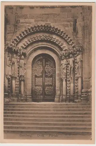 (79505) AK Bamberg, Dom Portal, vor 1945