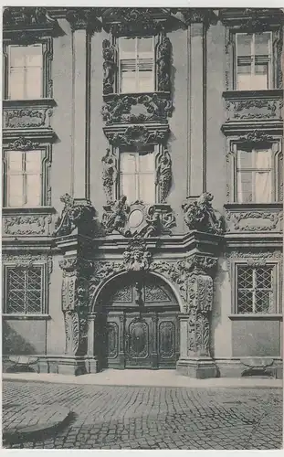 (63388) AK Bamberg, Prellshaus, Portal, vor 1945