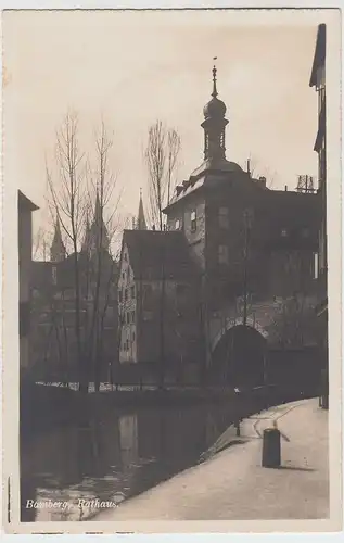 (61729) Foto AK Bamberg, Rathaus vor 1945