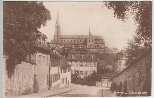(47907) Foto AK Bamberg, Kloster Michaelsberg 1927