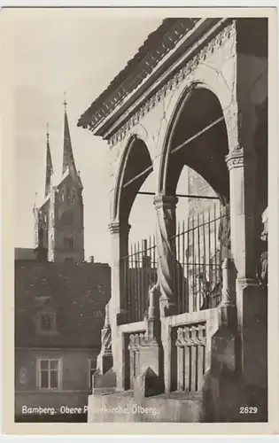 (20257) Foto AK Bamberg, Obere Pfarrkirche, Ölberg, vor 1945