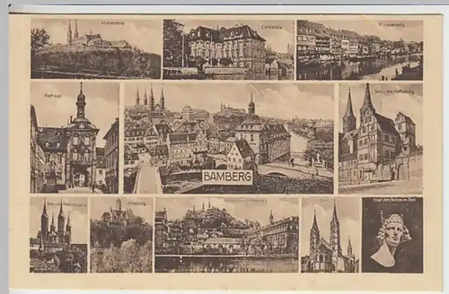 (19157) AK Bamberg, Mehrbildkarte 1930