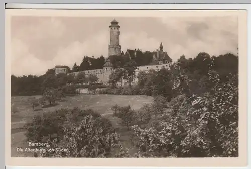 (17691) Foto AK Bamberg, Die Altenburg, vor 1945
