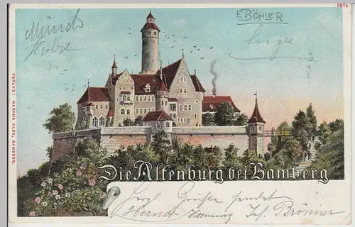 (113041) AK Bamberg, die Altenburg 1902