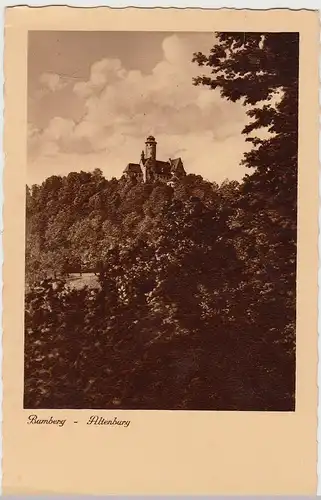(107032) AK Bamberg, Burg Altenburg 1935