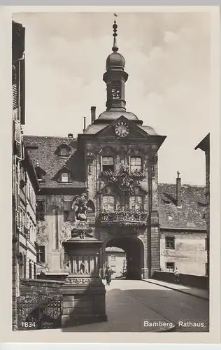 (104984) Foto AK Bamberg, Rathaus, vor 1945