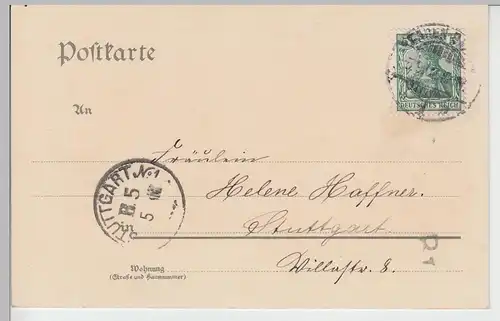 (91471) AK Baden Baden, Burg Hohenbaden 1902