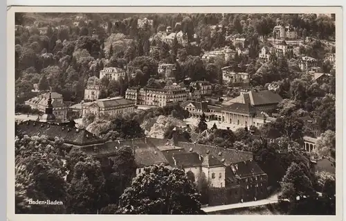 (84801) Foto AK Baden Baden, Teilansicht