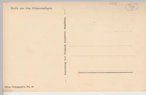 (84799) Foto AK Baden Baden, Motiv aus den Gönneranlagen vor 1945