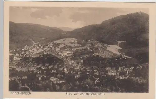 (84798) AK Baden Baden, Ansicht v.d. Batscharihütte vor 1945