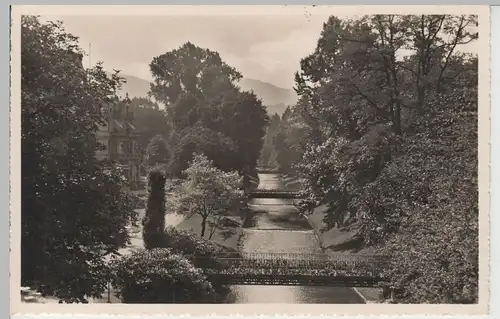 (80947) Foto AK Baden-Baden, Lichtentaler Allee und Parkanlagen, 1938