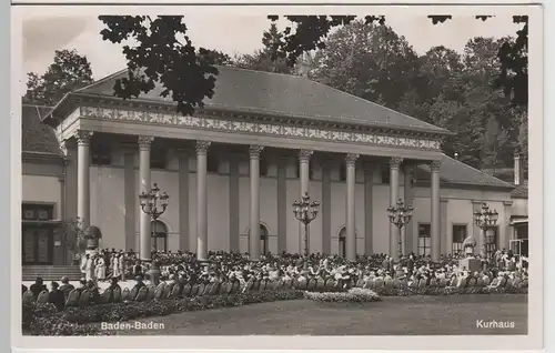 (68187) Foto AK Baden-Baden, Kurhaus 1937